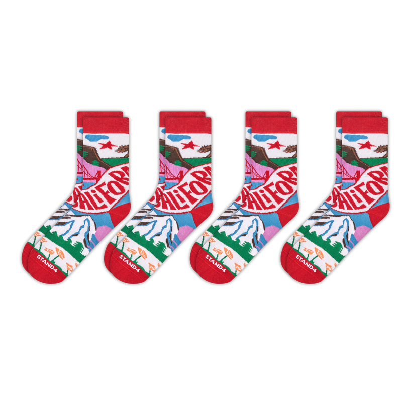 California State Sock 4-Pack