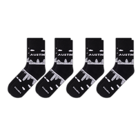 Austin Skyline Sock 4-Pack