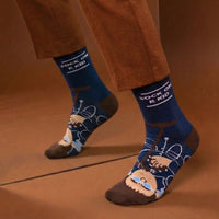 Liam Gallagher Navy Sock