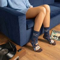 Liam Gallagher Navy Sock