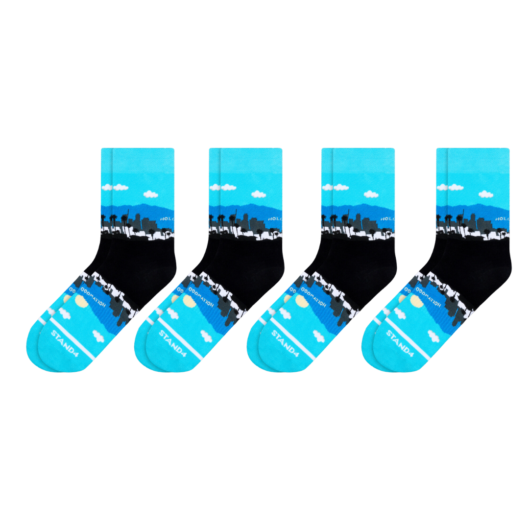 Los Angeles Skyline 2 Sock 4-Pack