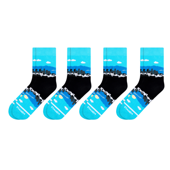 Los Angeles Skyline 2 Sock 4-Pack