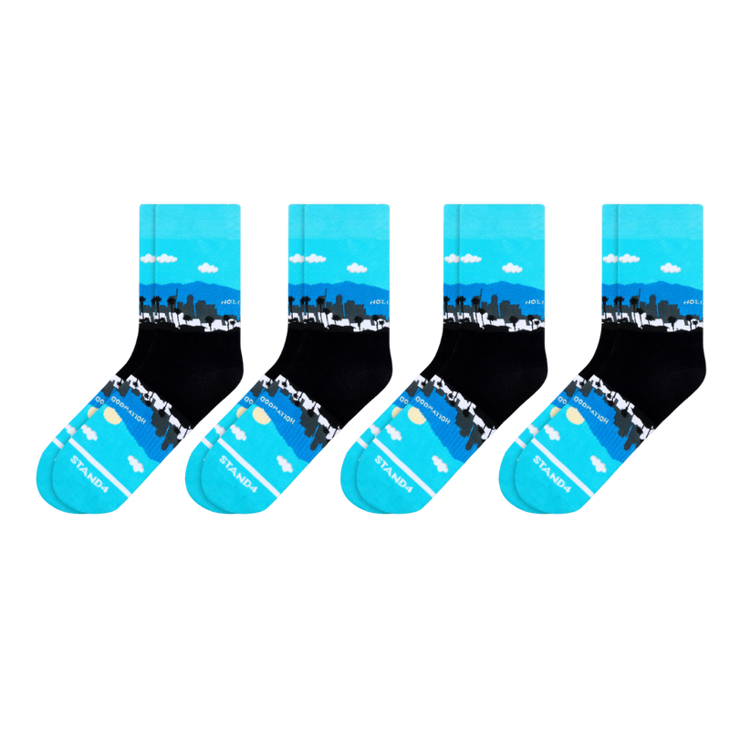 Los Angeles Skyline 2 Sock 4-Pack