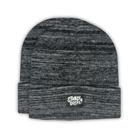 Stand4 Solid Grey Beanie with Patch