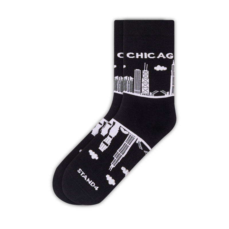 Chicago Skyline Sock 4-Pack