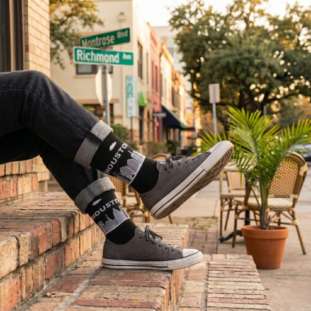 Houston Skyline Sock