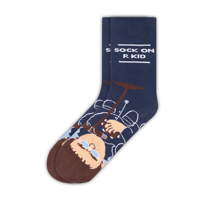 Liam Gallagher Navy Sock