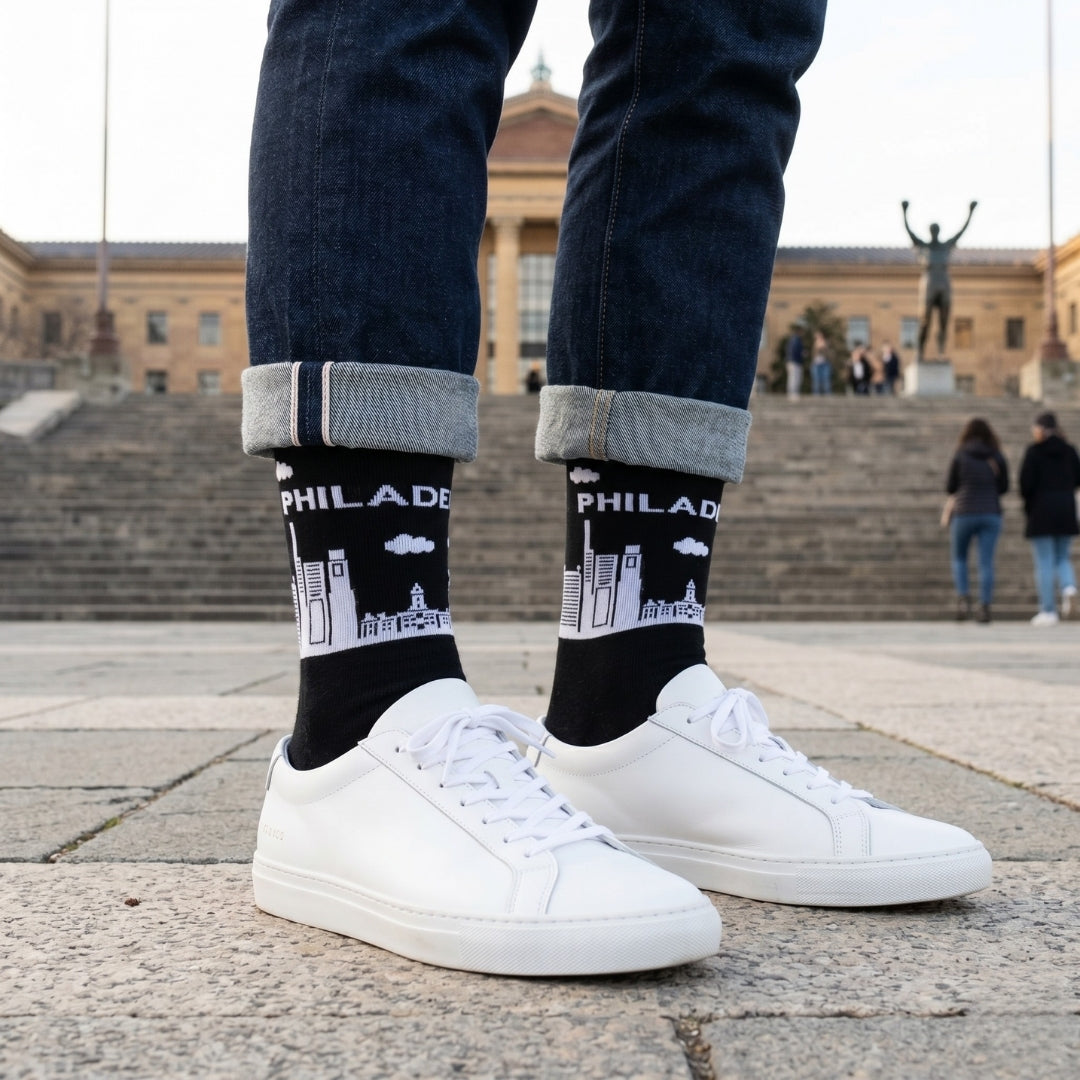 Philadelphia Skyline Sock