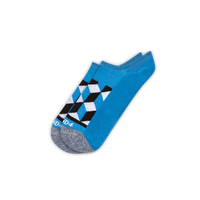 Blue Optical No Show Sock