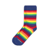 Pride Rainbow Thin Striped Socks
