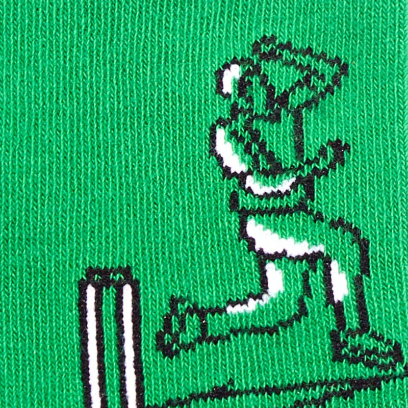 Green Cricket Sock