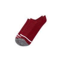 Burgundy No Show Sock