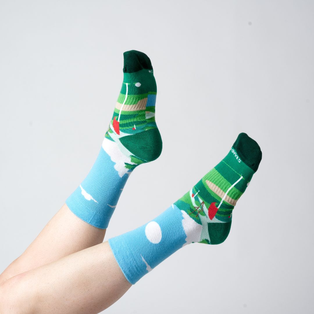 Golf Scene Sock