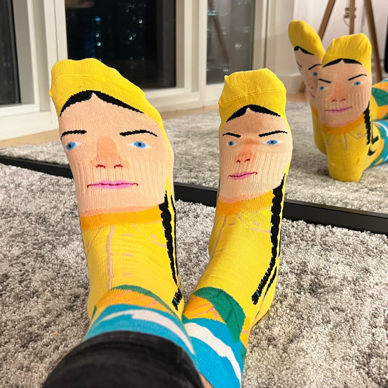 Greta Thunburg Sock