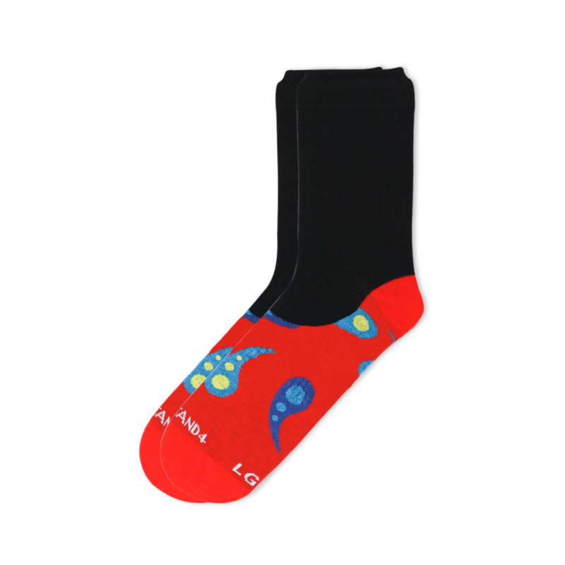 Paisley Red Office Sock