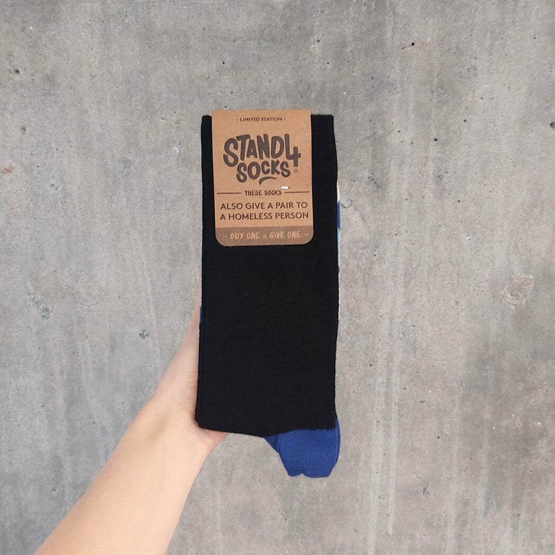 Blue Optical Office Sock