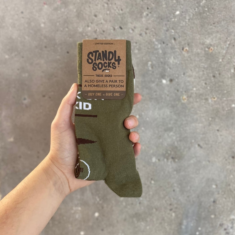 Liam Gallagher Green Sock