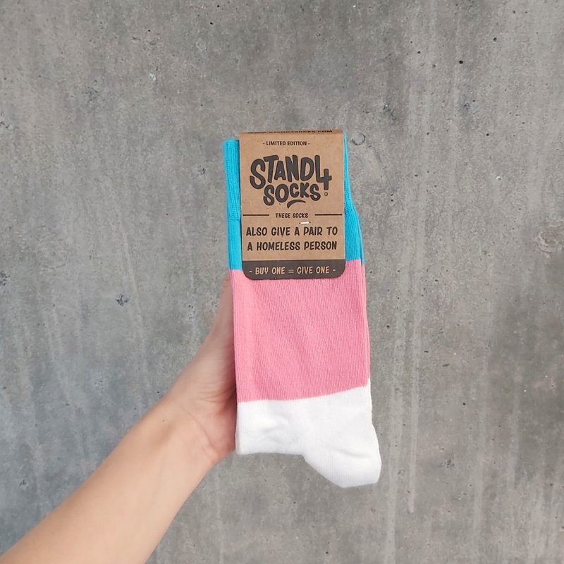Trans Flag Sock